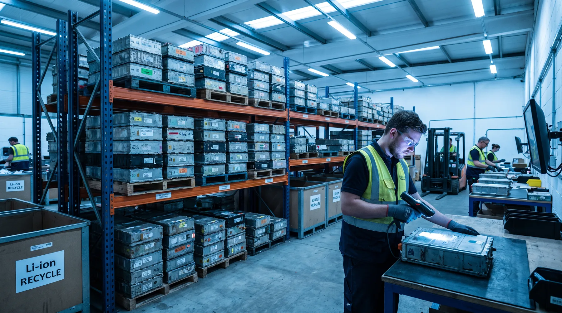 Battery refurbishing workshop
